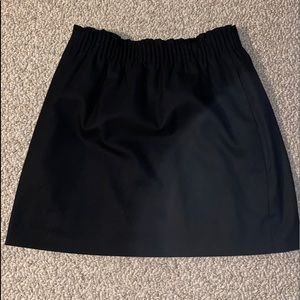 J Crew Wool Blend Black Skirt